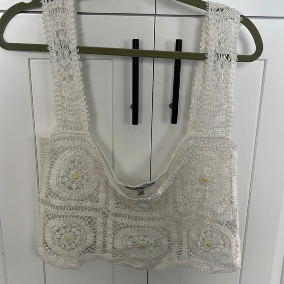 Papaya Tops - Boho Crochet Floral crop